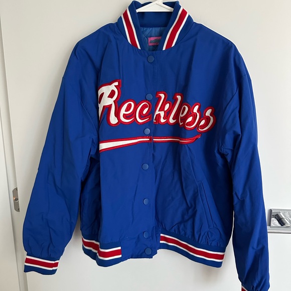 Edikted Blue Varsity Jacket - Picture 2 of 4
